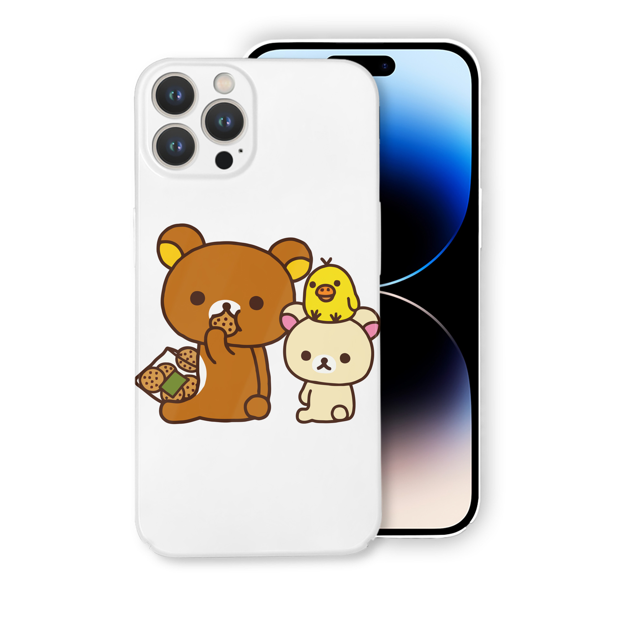 （画像用） リラックマ リラックマ キイロイトリ Rilakkuma Korilakkuma Kiiroitori 【iPhone 14シリーズ対応】ハードケース